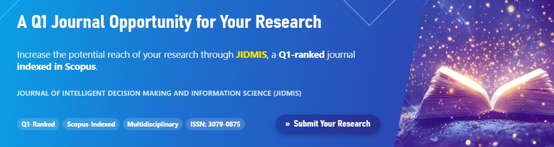 A Q1 Journal Opportunity for Your Research - JIDMIS, a Q1-ranked journal indexed in Scopus